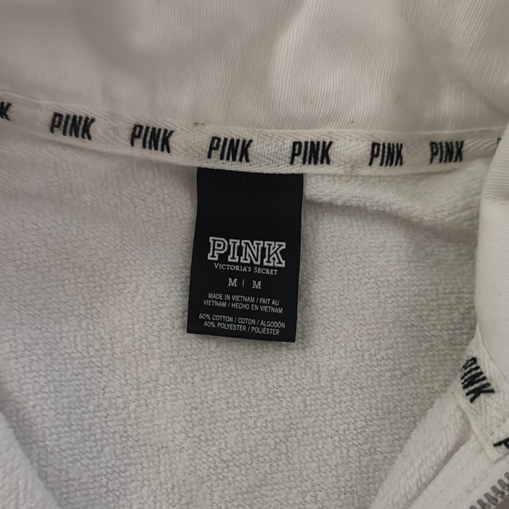Victoria's Secret PINK White Pullover - Picture 2 of 4